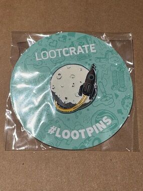 3/$20 Loot Crate Rocket and Moon Enamel Pin